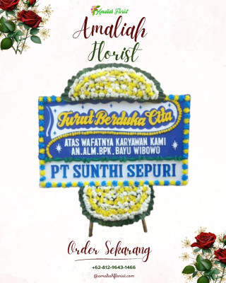 Papan Bunga Duka di Tanah Grogot